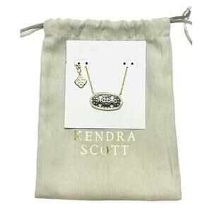 KENDRA SCOTT 14K Gold Plated/ Rhodium Dollie Filigree Pendant Necklace